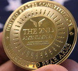 [LIMITED] The Second Amendment "Legacy" Collectable 24K Gold Plated Coin