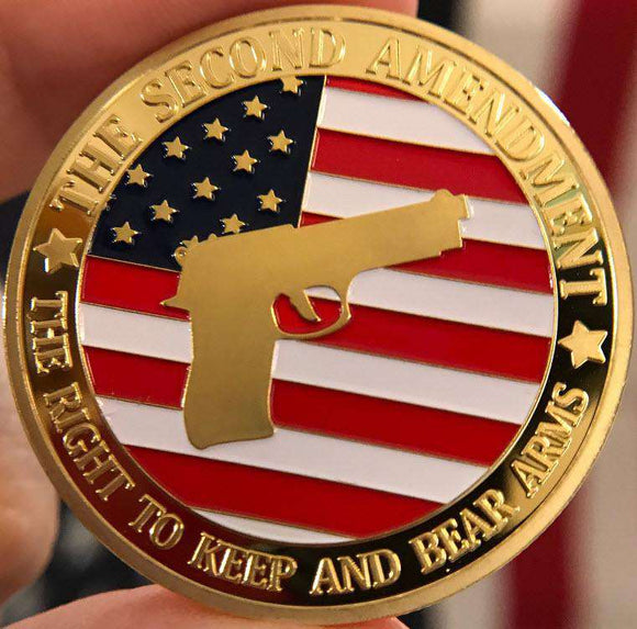 Pro-Gun Rights Full Color Collectable Coin - 24K GOLD Plated- Subscriber Exclusive
