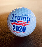 Trump 2020 White Golf Ball
