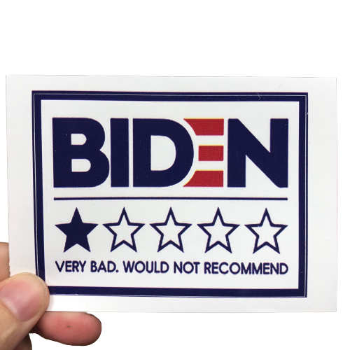 Biden Bad Review Sticker