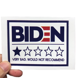 Biden Bad Review Sticker - Subscriber Exclusive