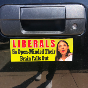 Open Minded Liberal AOC Sticker