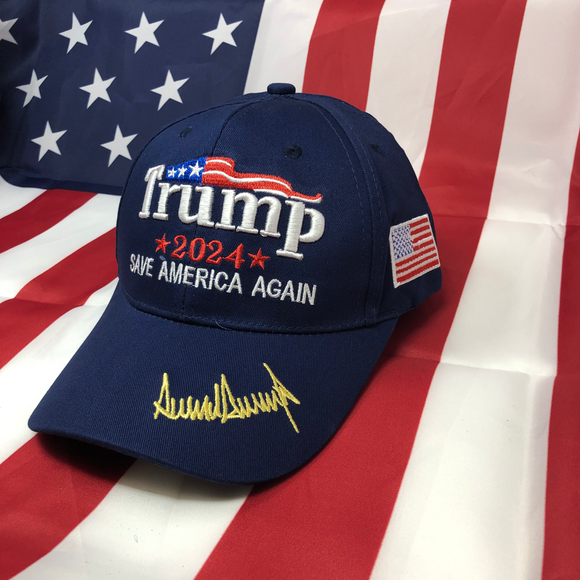 Trump 2024 Save America Again Signature Hat - SMS Exclusive