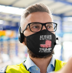 LIQUIDATION - Jesus is My Savior, Trump is My President Mask