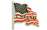"I Stand" Flag Lapel Pin