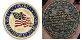 Pledge of Allegiance Coin – Patriot Powered Products