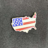 USA Shaped Flag Lapel Pin