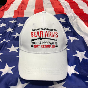 Right to Bear Arms 2nd Amendment White Hat
