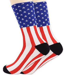 USA Patriotic Flag Socks