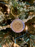 2nd Amendment Gold Christmas Ornament