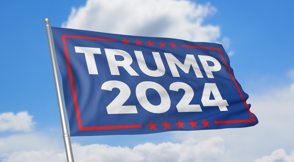 Trump 2024 Blue Flag