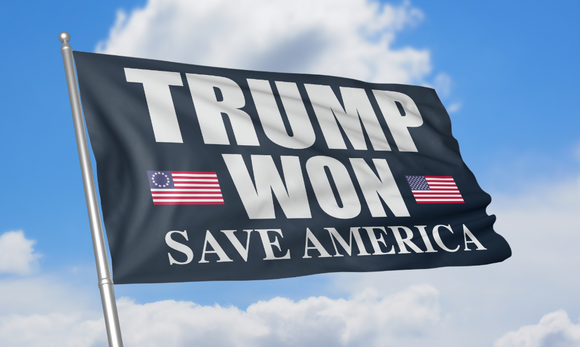 Trump Won - Save America Flag