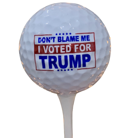Funny Don't Blame Me I Voted for Trump Golf Ball