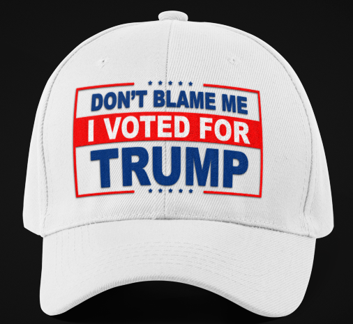 Don't Blame Me, I Voted For Trump Hat
