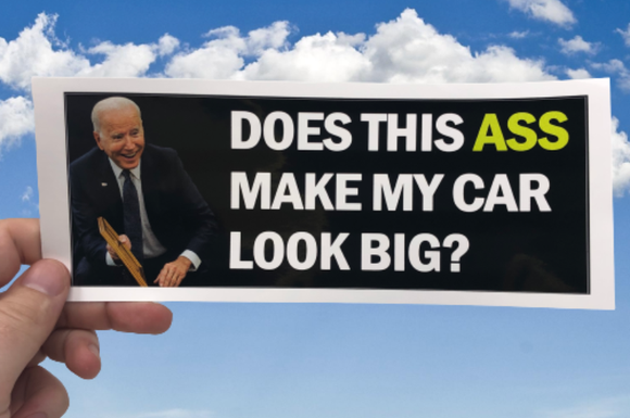 Does This Make My Car Look Big Bumper Sticker - SMS Subscriber Exclusive