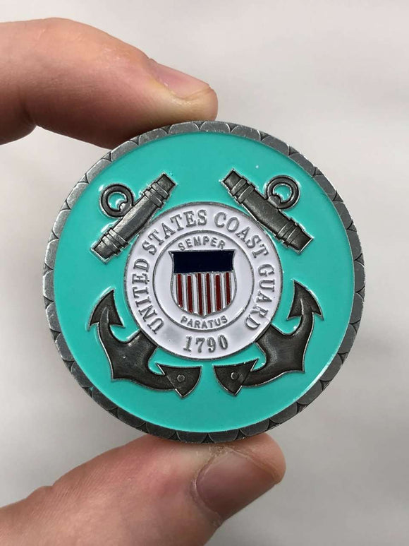 Death Smiles At Everyone, Coast Guard Smile Back Coin [Coast Guard Edition]