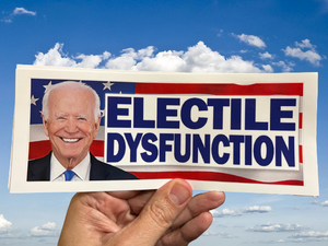 Biden Electile Dysfunction Sticker