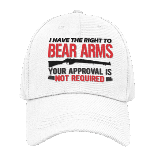 Right to Bear Arms 2nd Amendment White Hat - Subscriber Exclusive