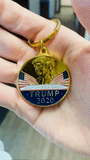 2.0 Trump 2020 Gold Plated Keychain