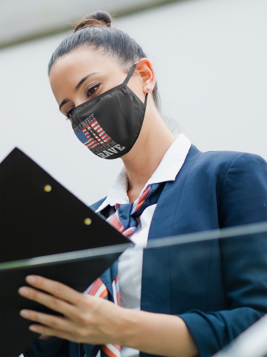 Home of the Free, Because of the Brave Mask – Patriot Powered Products