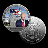 Full Color TRUMP Collectable Silver Coin