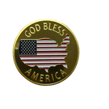 Gold God Bless America Coin