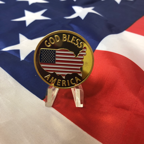 Gold God Bless America Coin - Subscriber Exclusive