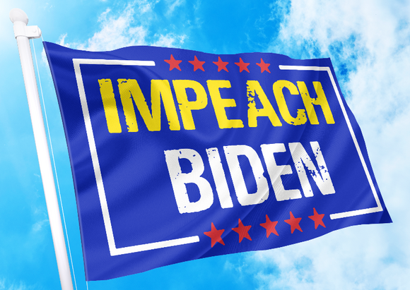 Impeach Joe Biden - House or Wall Flag - Subscriber Exclusive