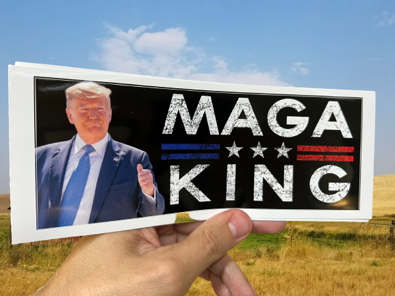 MAGA King Bumper Sticker