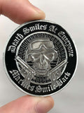 Death Smiles At Everyone, Marines Smile Back Coin [Marine Corp Edition]