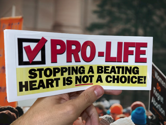 Pro Life - Stopping a Beating Heart Is Not a Choice Bumper Sticker