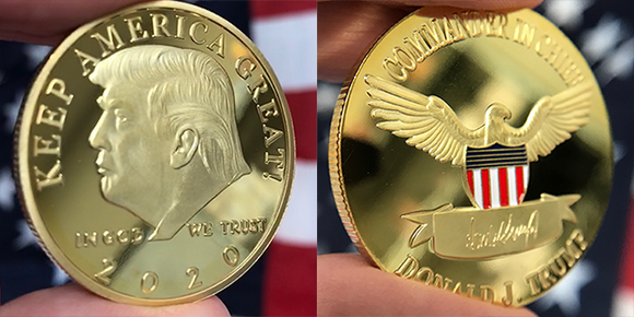 Trump 2020 'Keep America Great' Commemorative Gold Coin - Subscriber Exclusive