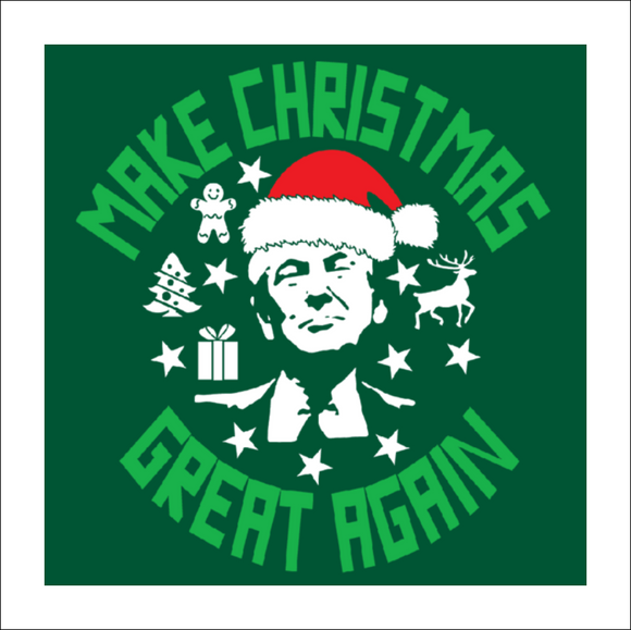 Trump Make Christmas Great Again Sticker