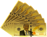 "Trump Bucks" Immitation Gold $5000 Bill [SMS Exclusive]