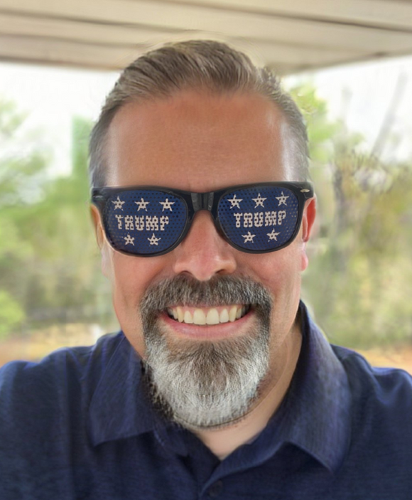 Trump Blue Star Sunglasses