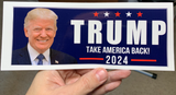 Trump 2024 'Take America Back' Bumper Sticker